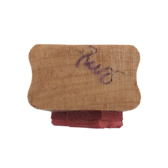 Scuba Diver Design - Red Rubber & Wood Block By Good Stamps - Picture 5 of 5